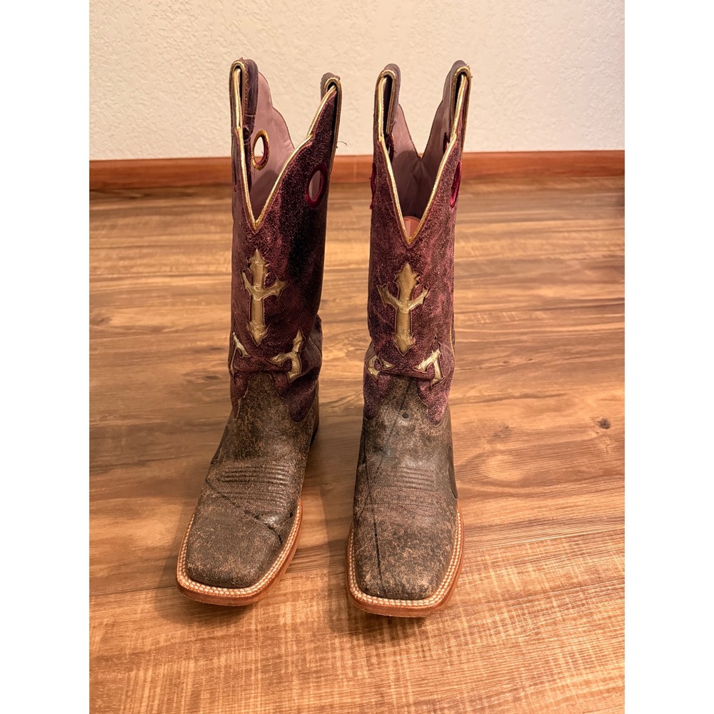 Womens Square Toe Ariat Boots - Picture 2 of 10